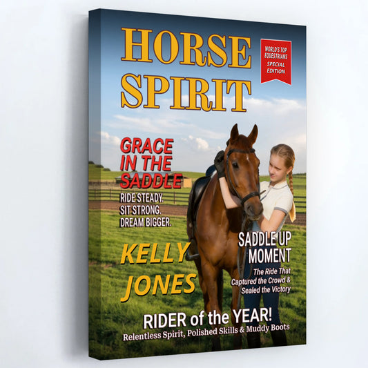 "Horse Spirit" Custom Photo Canvas / Poster - Personalized Gift for Horse Lovers