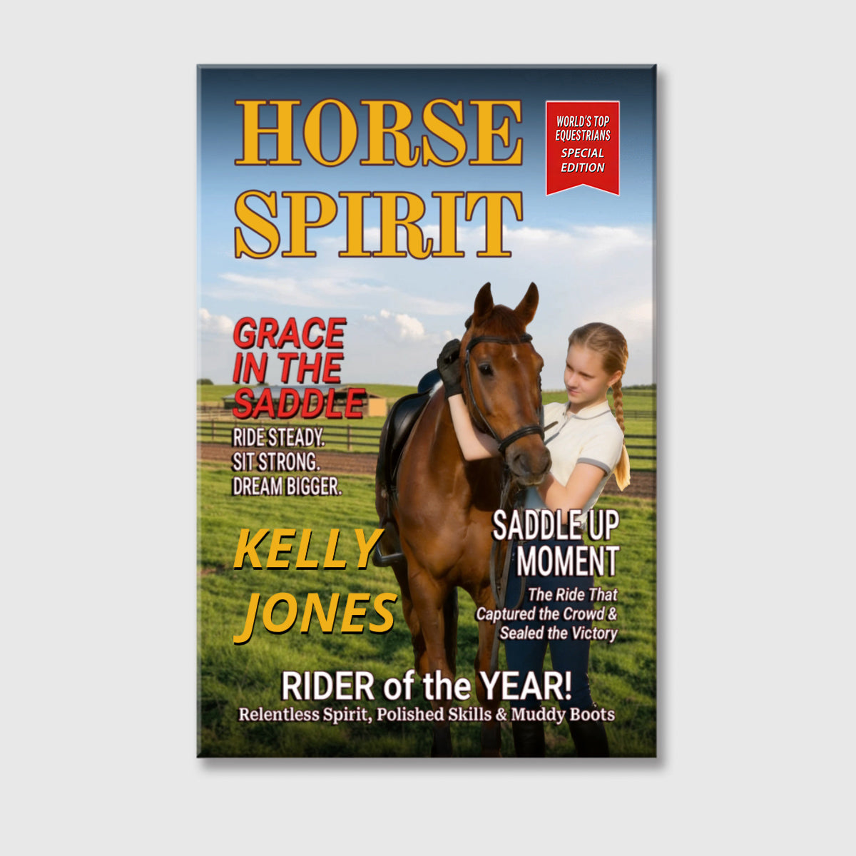 "Horse Spirit" Custom Photo Canvas / Poster - Personalized Gift for Horse Lovers