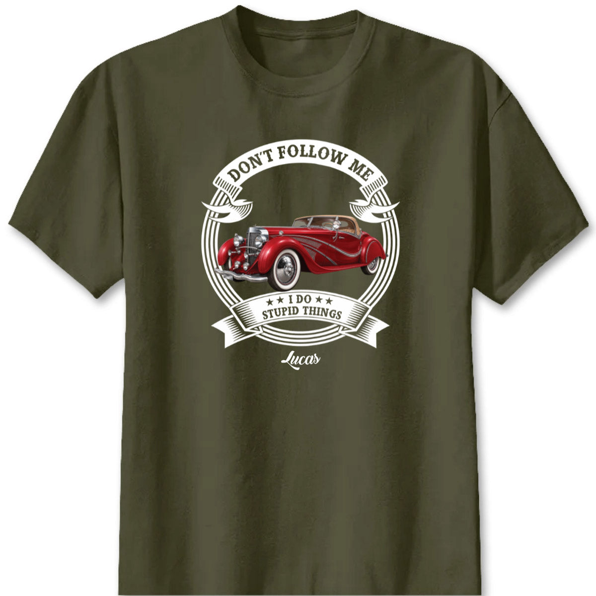 This Is How I Roll Personalized T-Shirt - Custom Motorcycle and Vintage Car Apparel for Dad