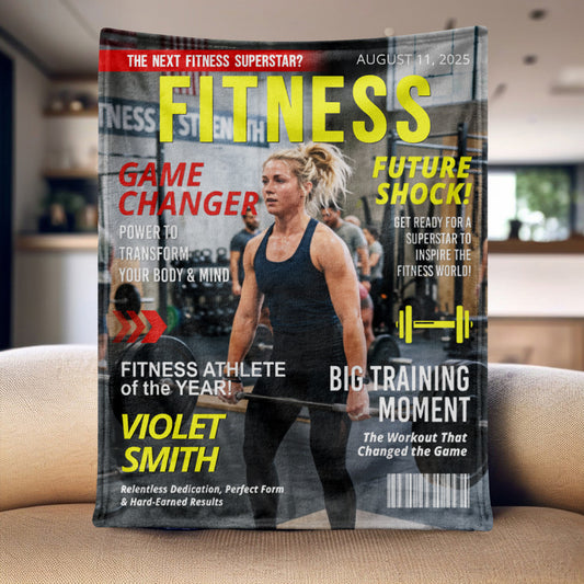 Custom Fitness Photo Blanket - Personalized Gift for Fitness Lovers