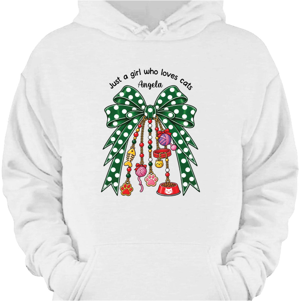 Just A Girl Who Loves Dogs & Cats Custom Bow T-Shirt - Personalized Pet Lover Gift Shirt for Dog Moms and Cat Owners