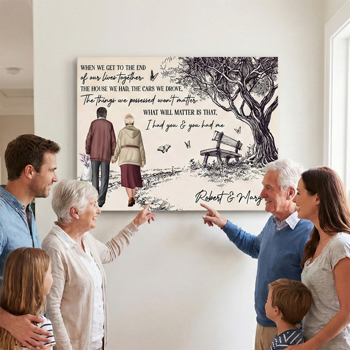 Personalized Couple Canvas / Poster: 'I Had You & You Had Me' Enduring Love Gift