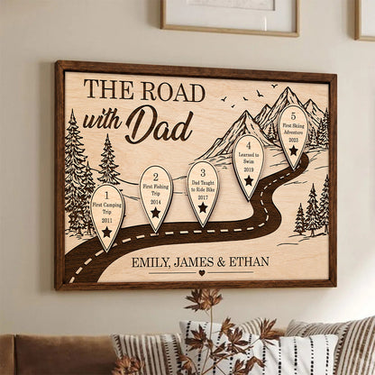 Personalized Dad Milestone Canvas for Dad with personalized design details for meaningful gifting image 10
