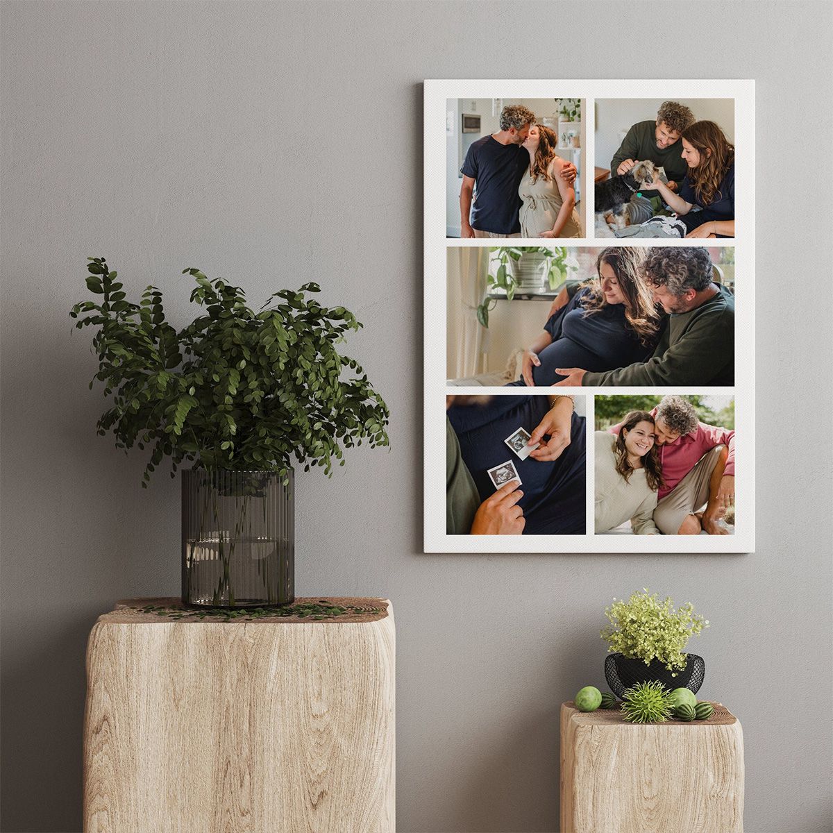 Personalized Photo Canvas: Custom Wedding & Anniversary Gift for Couples