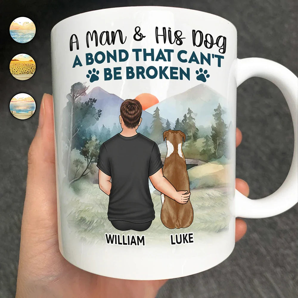 Personalized A Bond That Can't Be Broken Mug - Gift For Dog Lovers Dog Mom