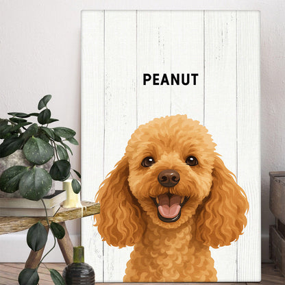 Personalized Customized Animated Art Style Of Your Fur Angel Canvas / Poster - Lovely Gift For Pet Lovers
