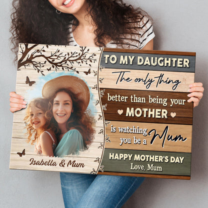 Personalized Canvas / Poster - Vintage Custom Photo Gift for Mother’s Day - Gift for Mom, Wife