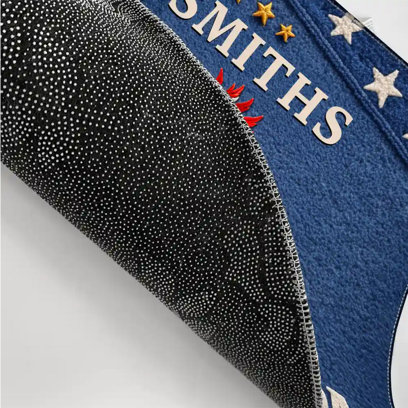 250 Years Of Freedom - Personalized Doormat with Faux Embroidery Effect