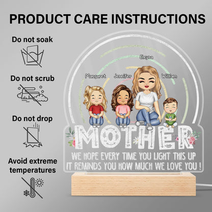 We Hope Every Time You Light This Up You Feel Our Love - Personalized 3D LED Light