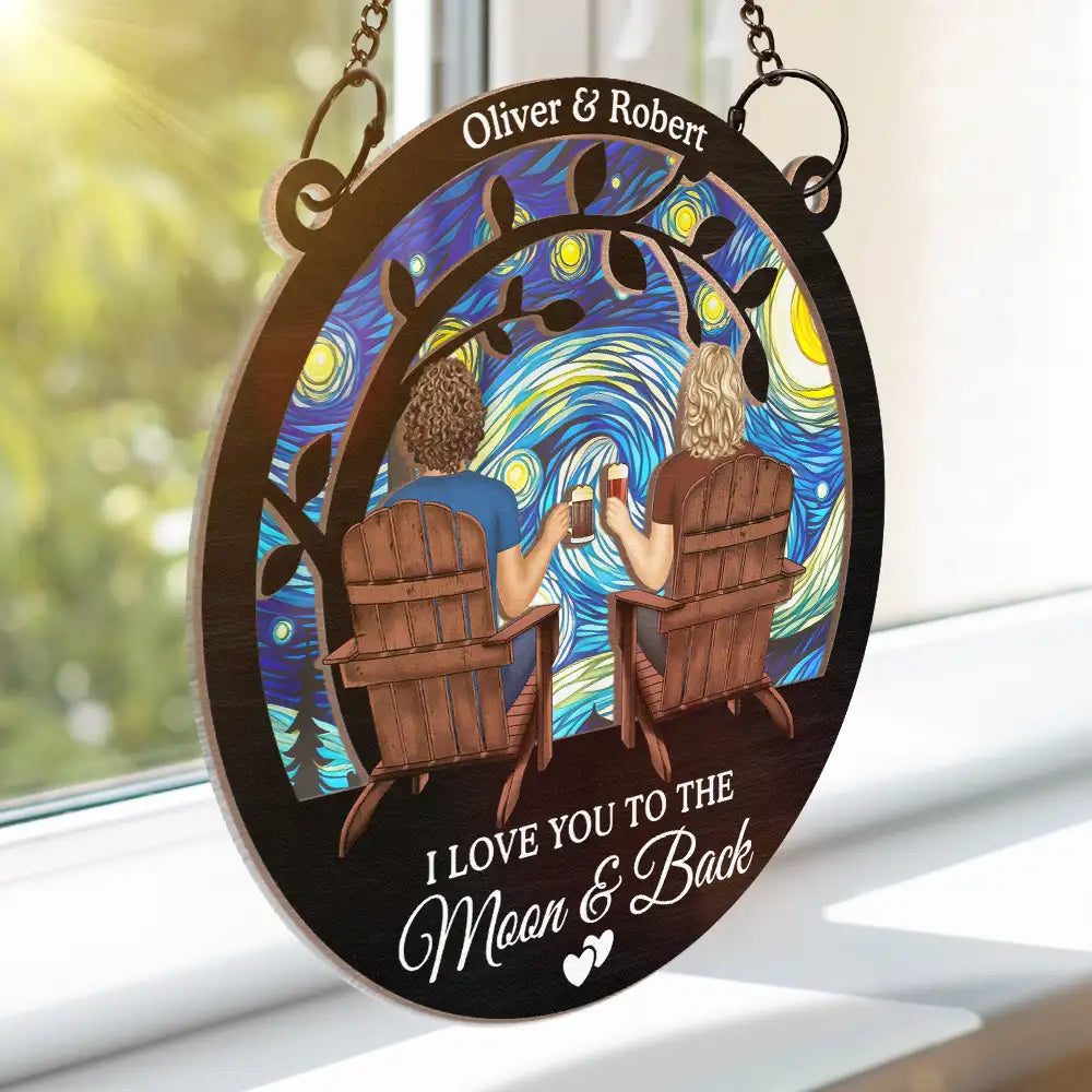 You And Me We Got This Day And Night - Personalized Window Hanging Suncatcher Ornament