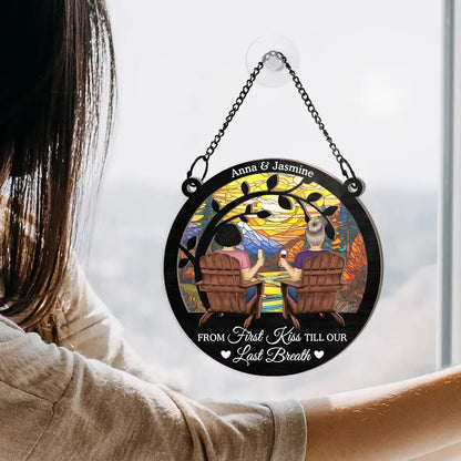 You And Me We Got This Day And Night - Personalized Window Hanging Suncatcher Ornament