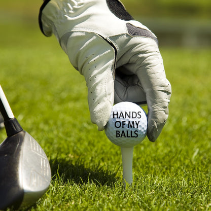 Personalized golf ball featuring a custom face photo print and funny 'Always Wash Your Balls' text quote image 6