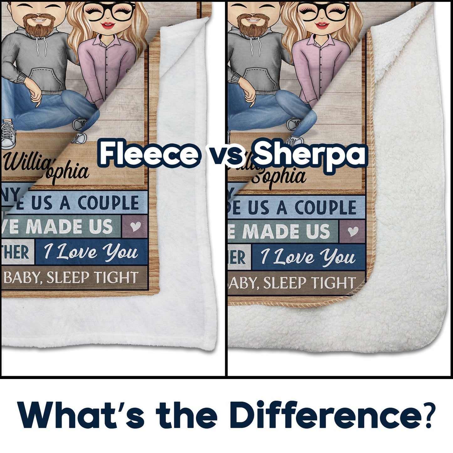 Personalized Couple Blanket: Your Love Story, Woven in Warmth