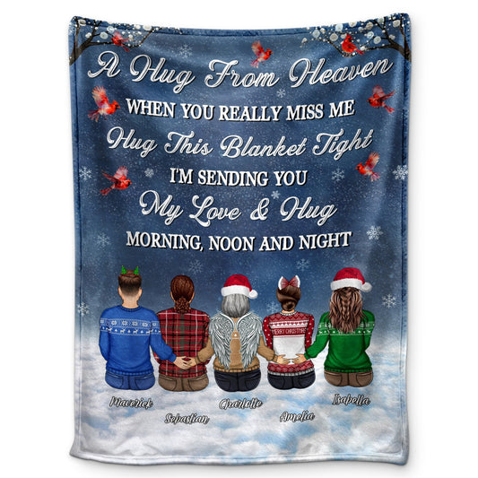 When You Miss Me, Hug This Comfort - Personalized Memorial Blanket