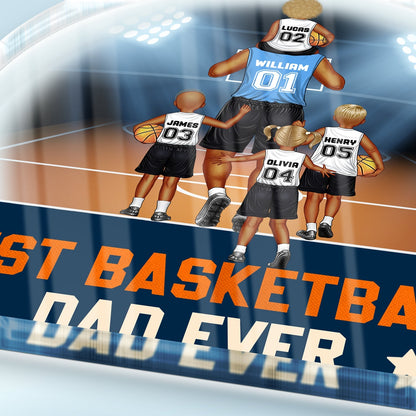 Best Basketball Dad Ever - Personalized Shaped Acrylic Plaque