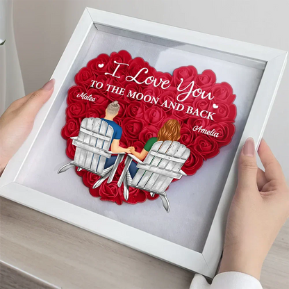 Gift For Couples, Gift For Wife, Gift For Girlfriend - You & Me We Got This - Personalized Flower Shadow Box
