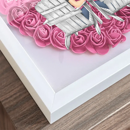 Gift For Couples, Gift For Wife, Gift For Girlfriend - You & Me We Got This - Personalized Flower Shadow Box

