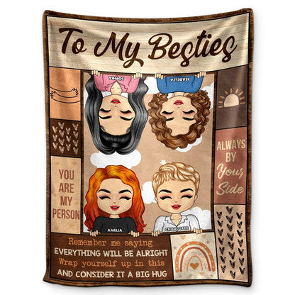 Chibi Comfort: Everything Will Be Alright Blanket - Bestie & Sibling Gift