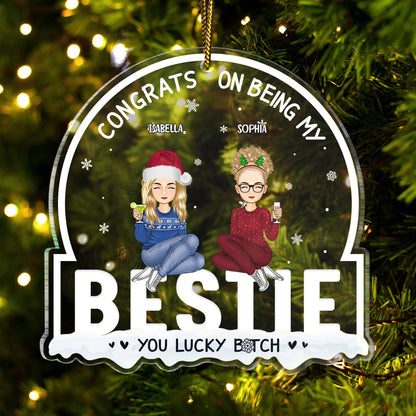 Congrats On Being My Best Friends - Personalized Ornament