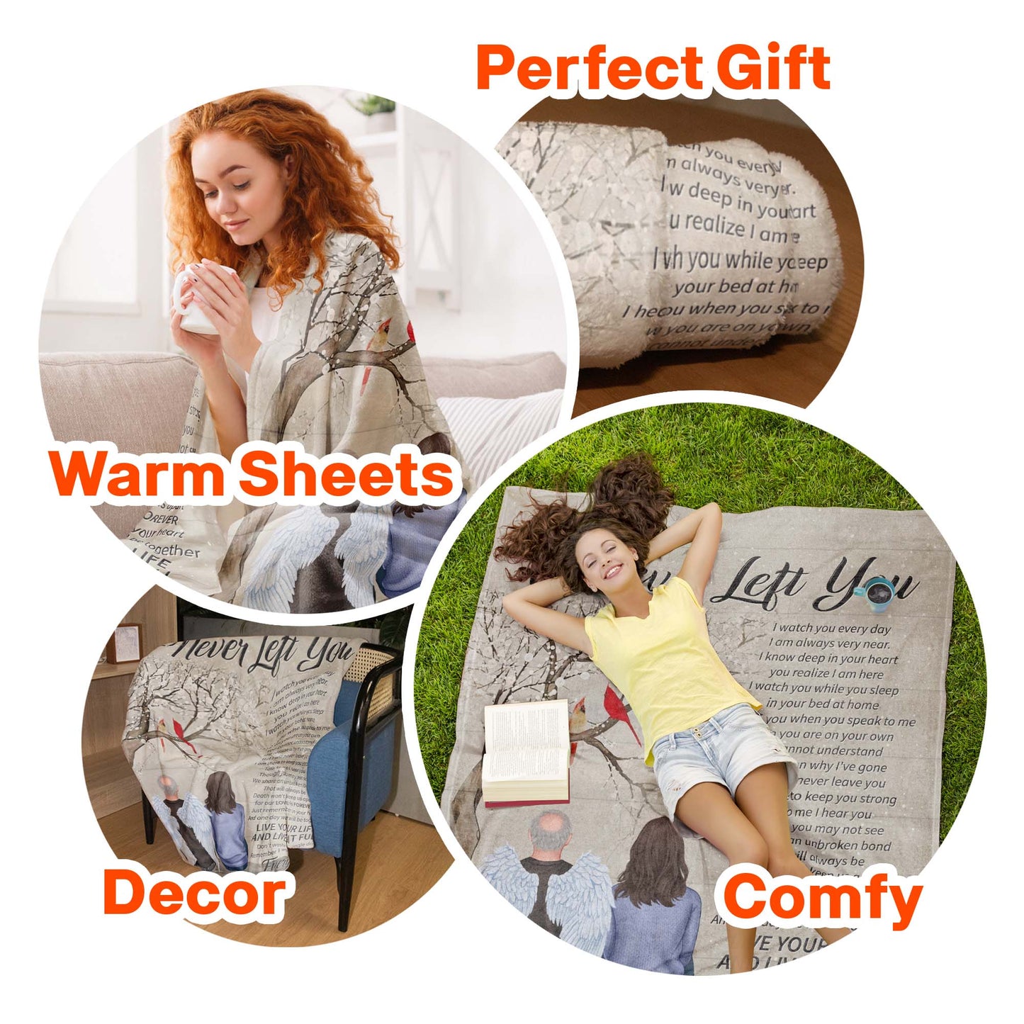I Never Left You - Personalized Memorial Blanket