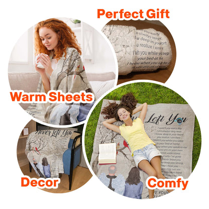 I Never Left You - Personalized Memorial Blanket