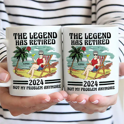 The Legend Has Retired Vintage - Personalized Mug