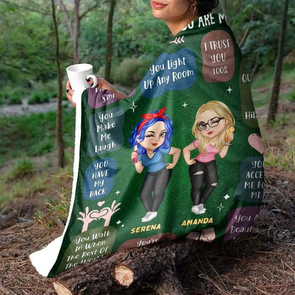 Custom '10 Reasons Why You're My Bestie' Blanket - Personalized Gift