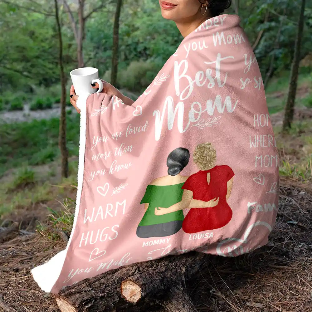 Gift For Mother,Family,Gift For Women,Love - Remember I Love You Mom - Gift For Mom, Mother, Grandma - Personalized Fleece Blanket, Sherpa Blanket