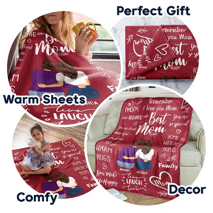 Gift For Mother,Family,Gift For Women,Love - Remember I Love You Mom - Gift For Mom, Mother, Grandma - Personalized Fleece Blanket, Sherpa Blanket