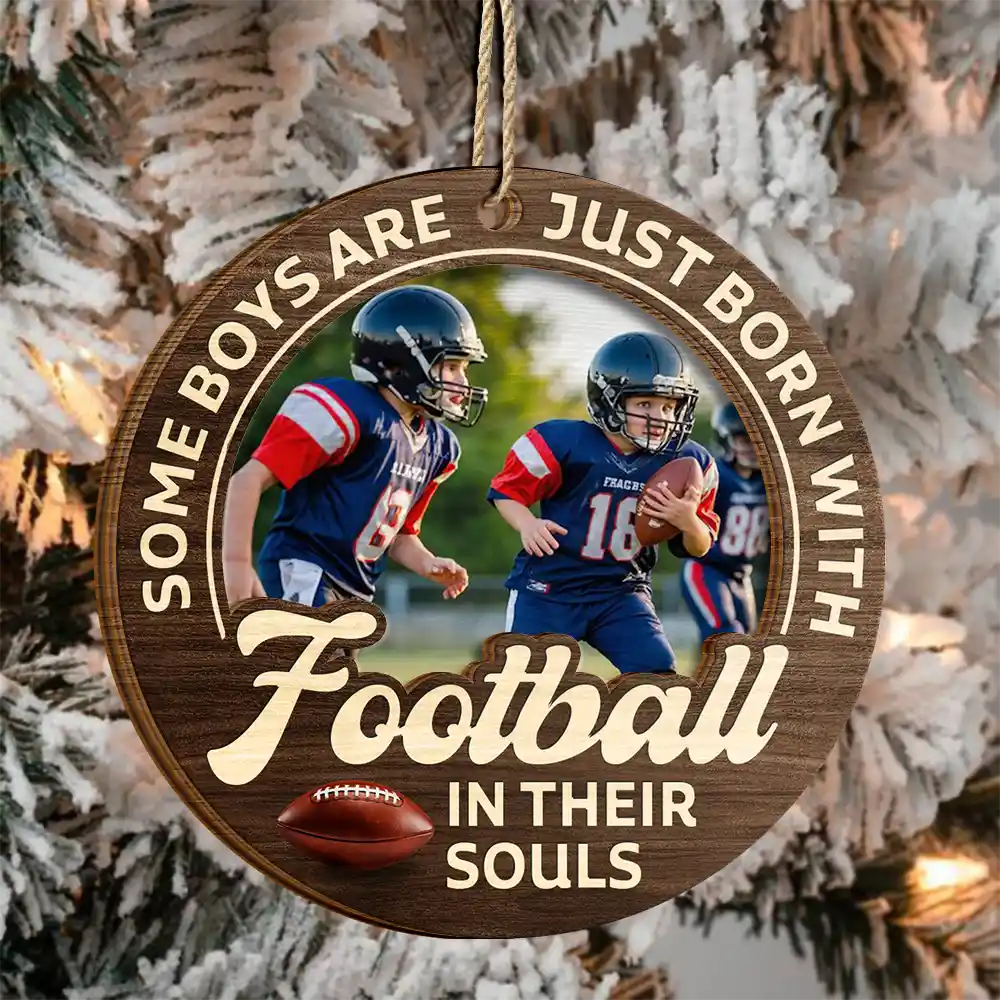 Wooden Ornament detail view for Son/Grandson