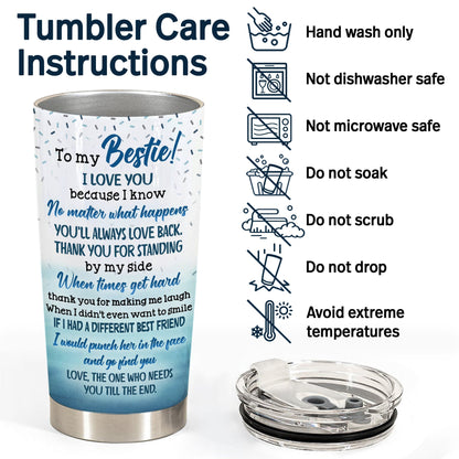 Thank You For Standing By Me - Personalized Custom Tumbler