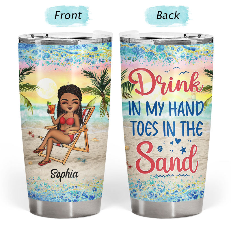 Just A Girl Who Loves Beaches - Personalized Custom Tumbler