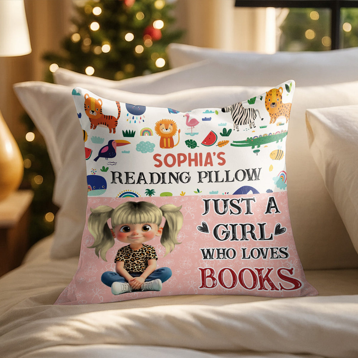 Just A Girl Who Loves Books Pillow