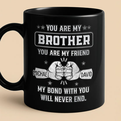 You Are My Brother, My Bond Will Never End Handshake Design