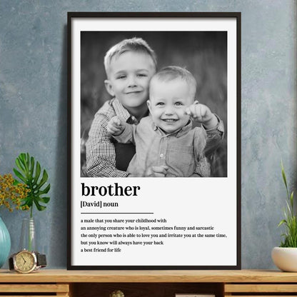 A Male That You Share Your Childhood With, Portrait Of Two Brothers