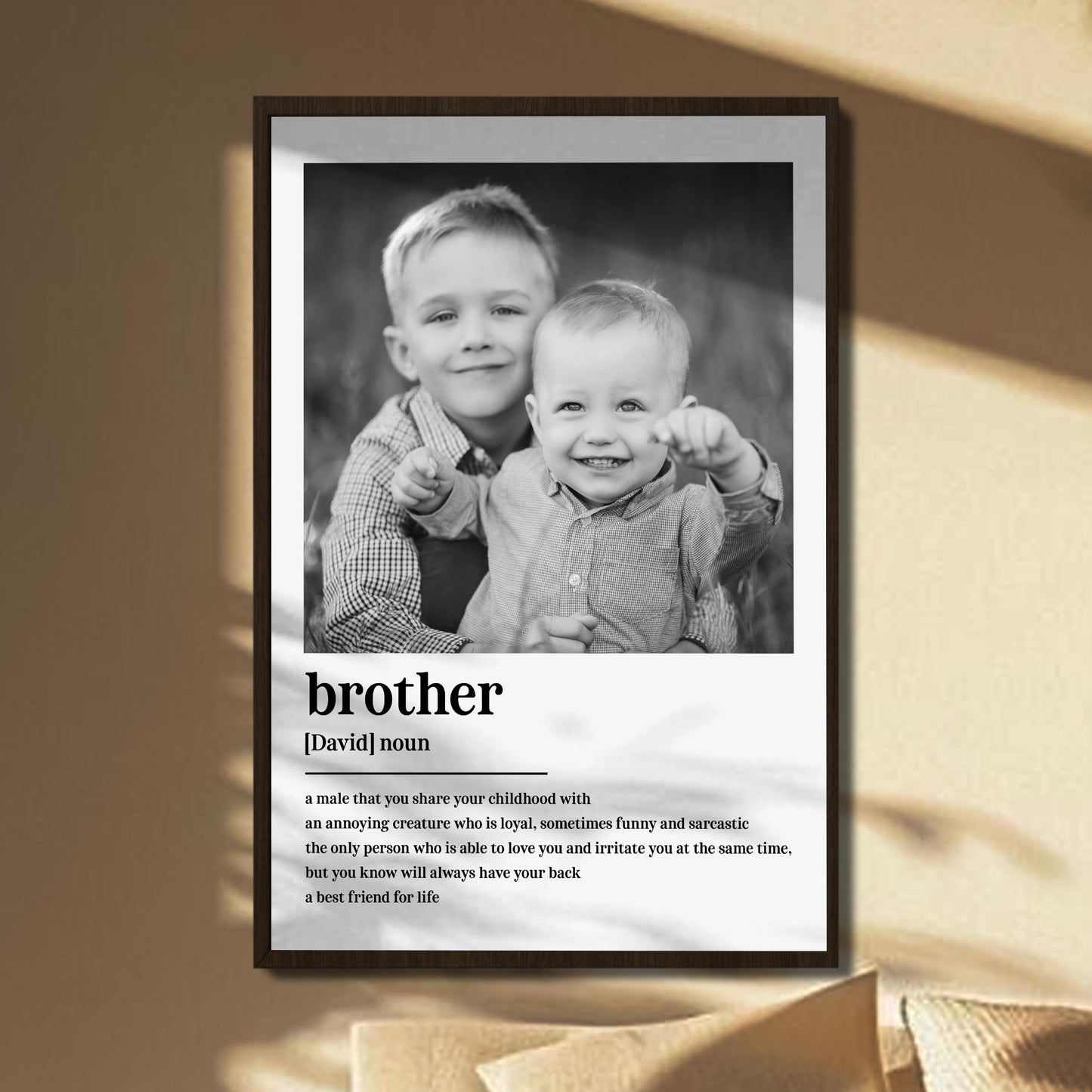 A Male That You Share Your Childhood With, Portrait Of Two Brothers