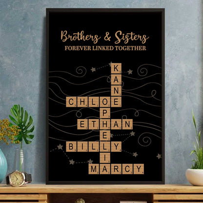 Brothers And Sisters Forever Linked Together, Scrabble Design