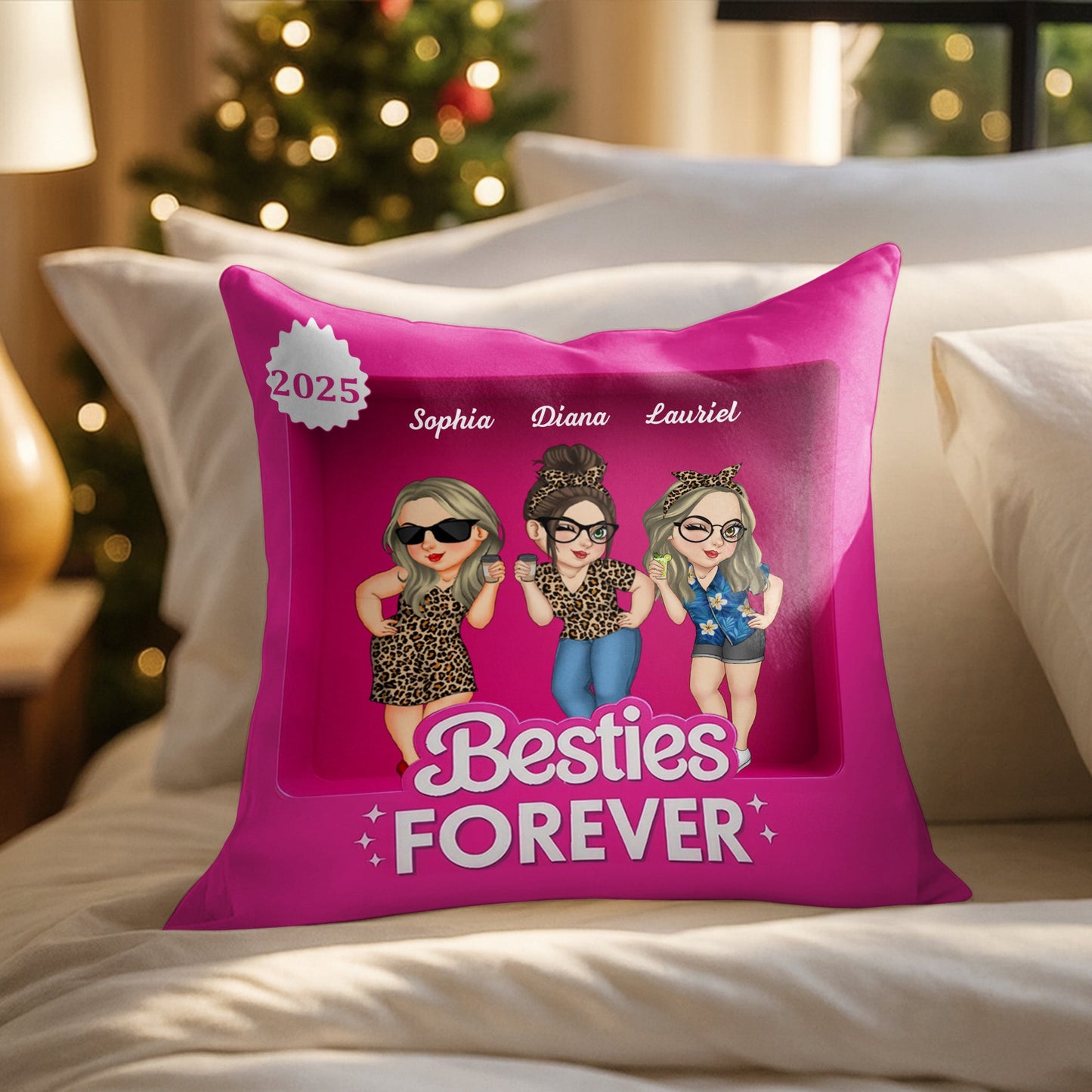 Besties Forever With Three Cartoon Girls