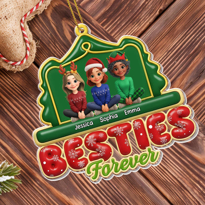 Besties Forever Christmas Ornament