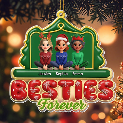 Besties Forever Christmas Ornament