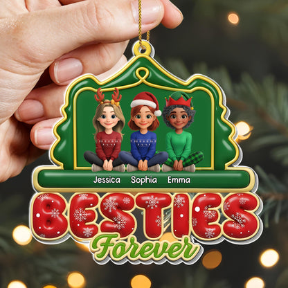 Besties Forever Christmas Ornament