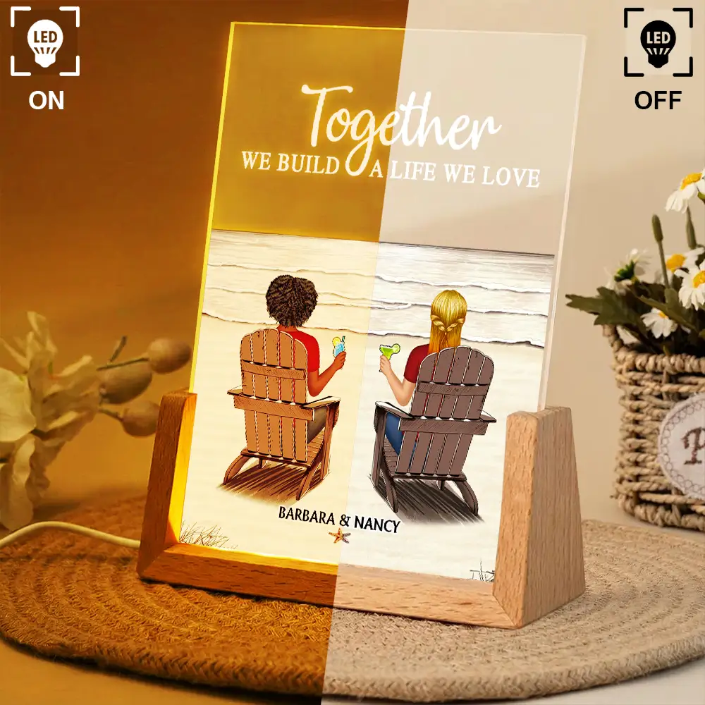 Together You And Me We Got This - Personalized Back Couple Night Light