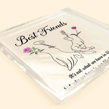 Best Friends Birth Month Flower - Personalized Acrylic Plaque