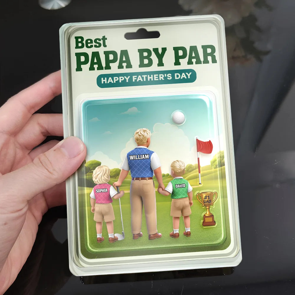 Custom Golf Acrylic Plaque For Dad personalization view for Dad