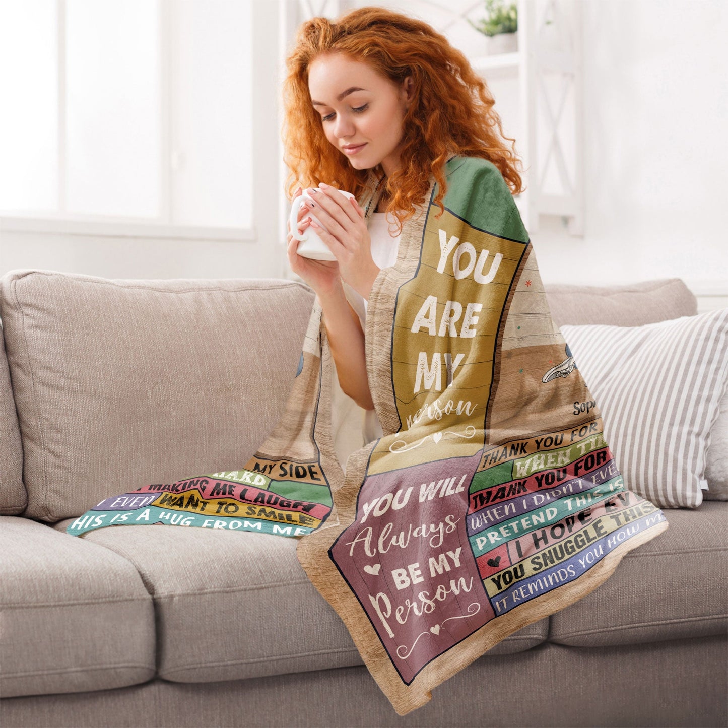 Besties Forever You Are My Person - Personalized Custom Friend Blanket