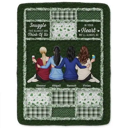 Gift For Women,Gift For Sisters,Gift For Bestie,Gift For Sibling,Love - Besties Sisters Hug This Blanket - Personalized Fleece Blanket, Sherpa Blanket