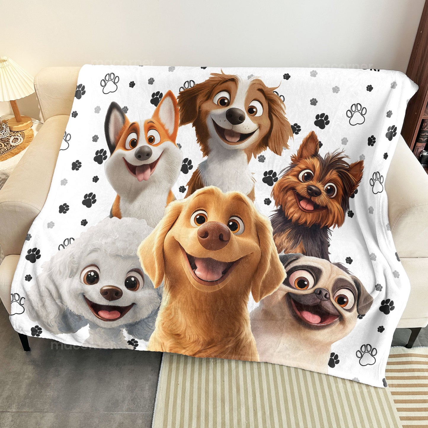 Life Is Better With Dogs - Personalized Custom Blanket
