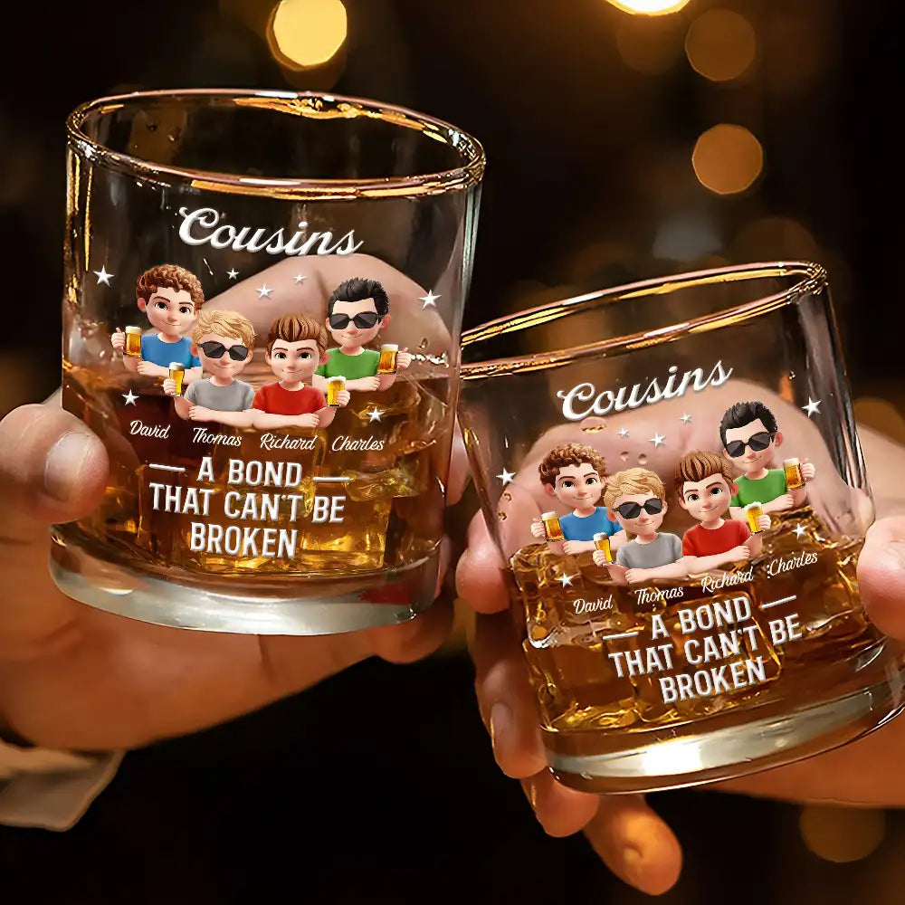 A Bond That Can't Be Broken - Personalized Whiskey Glass
