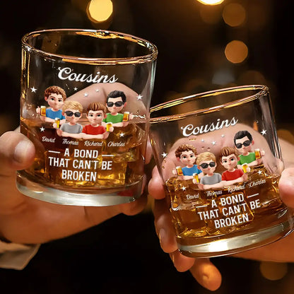 A Bond That Can't Be Broken - Personalized Whiskey Glass