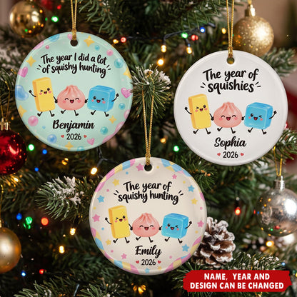 In My Squishy Era Personalized Ceramic Ornament - Custom Christmas Holiday Keepsake Gift